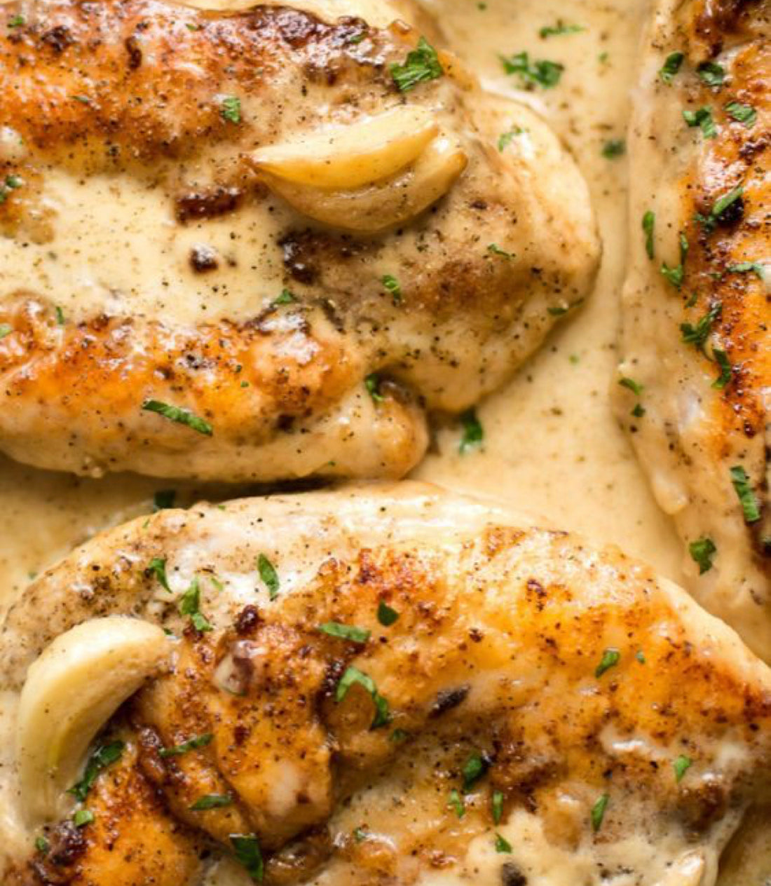 Creamy Garlic 🐓 Chicken